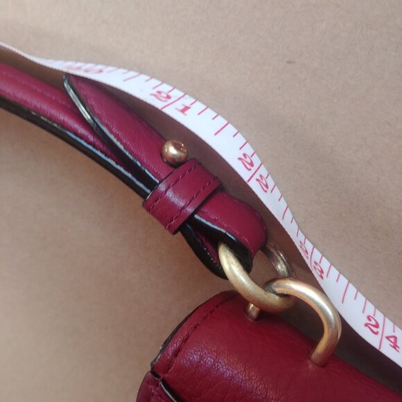 Kate Spade large shoulder bag purse 100% cow leather raspberry pink burg… - Picture 12 of 15